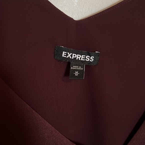 Express tank burgundy adjustable straps size medium - Picture 2 of 3